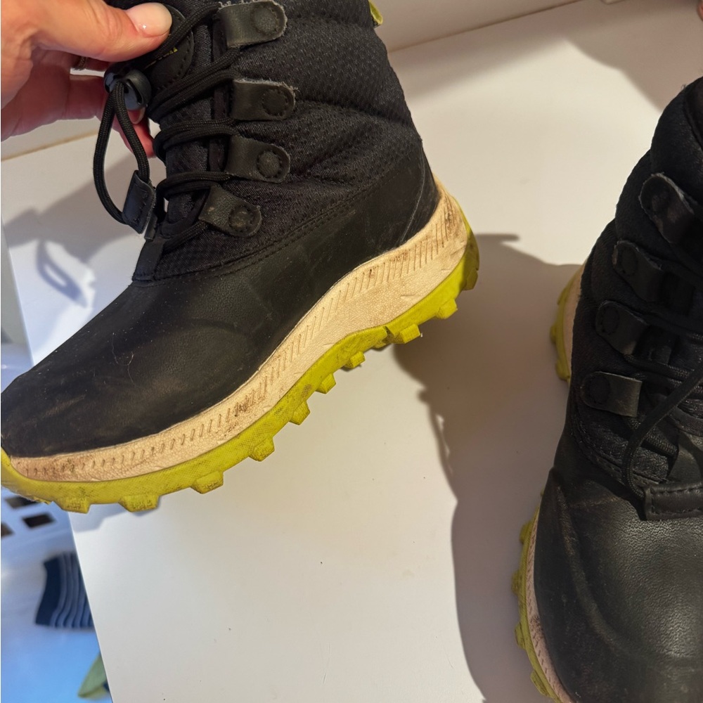 L.L. Bean Kids Black and Yellow Boots